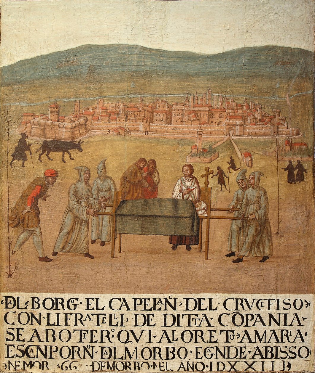 Peregrinación de la Compagnia del Crocifisso a Loreto, primera mitad del siglo XVI de Giovanni del Leone