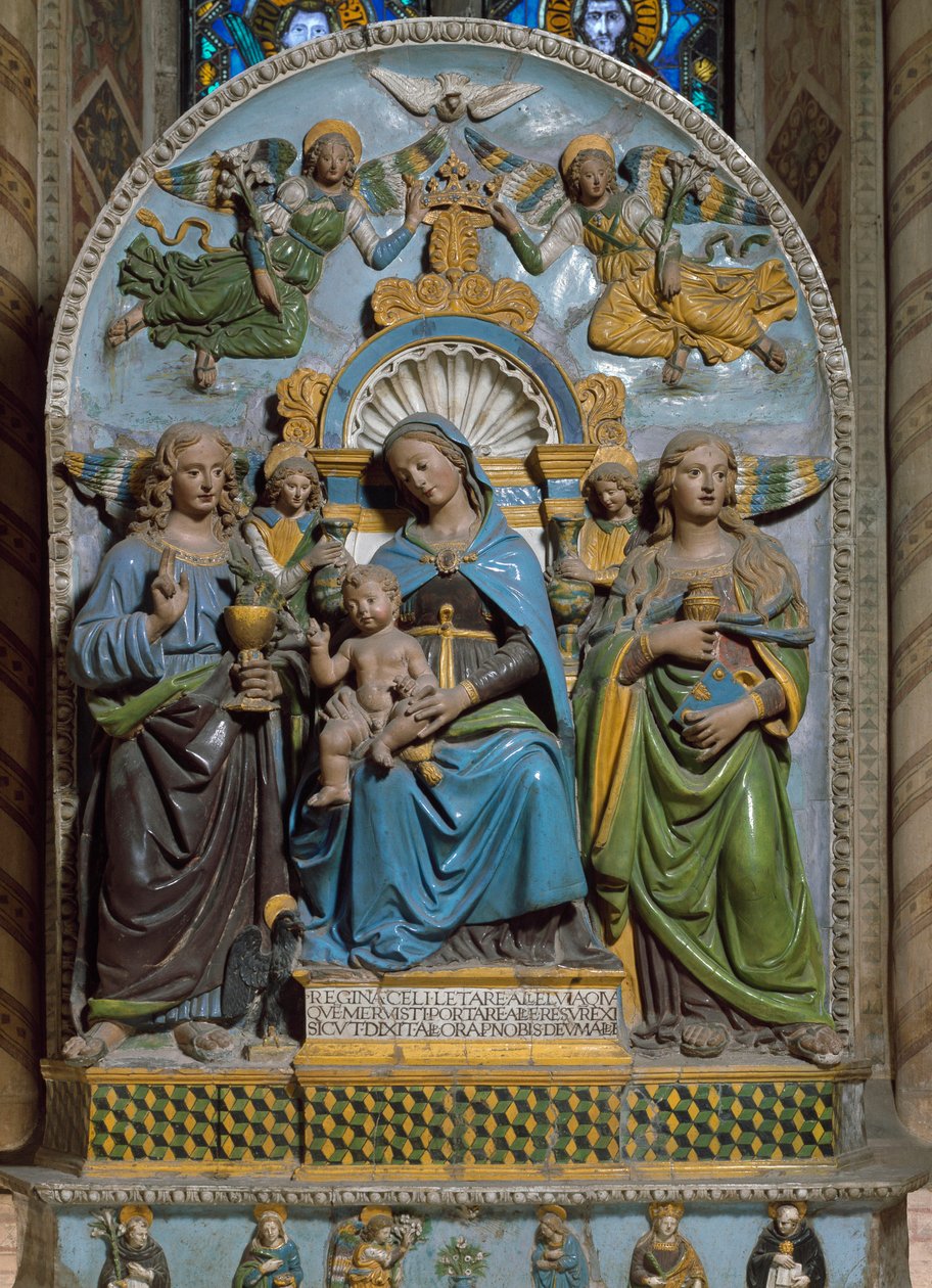 La Virgen y el Niño con Santa Magdalena y San Juan Evangelista de Giovanni della Robbia