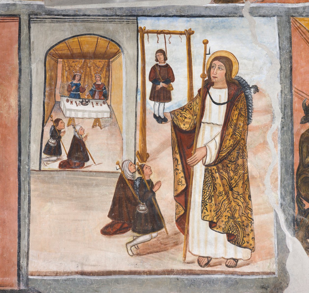 El Milagro de Santiago en Santo Domingo de la Calzada de Giovanni di Cherasco Botoneri