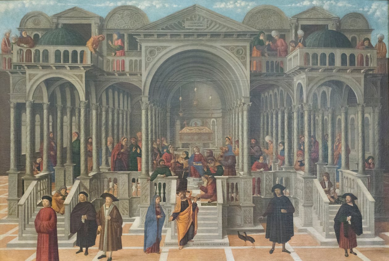 La disputa en el templo de Jesús entre los doctores de Giovanni di Niccolo Mansueti