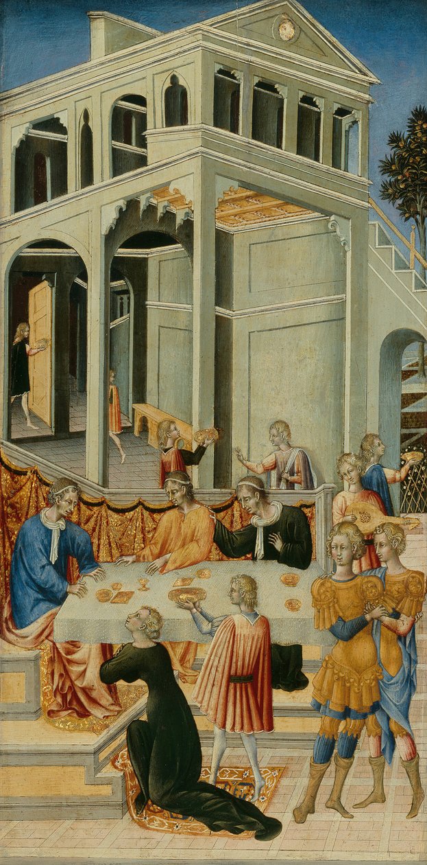 Salomé pidiendo a Herodes la cabeza de San Juan Bautista de Giovanni di Paolo