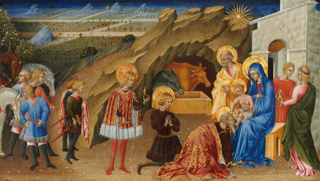 La adoración de los Magos de Giovanni di Paolo