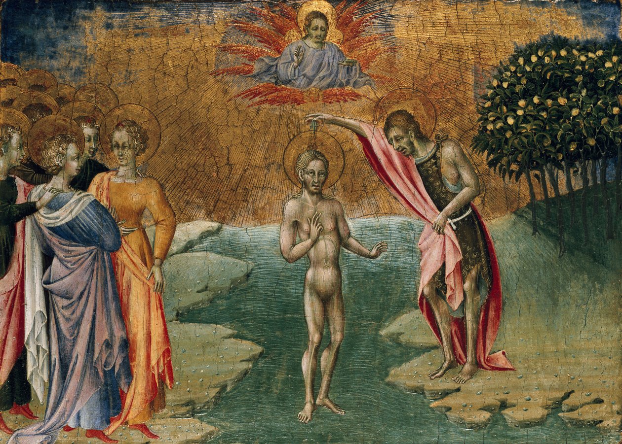 El bautismo de Cristo de Giovanni di Paolo