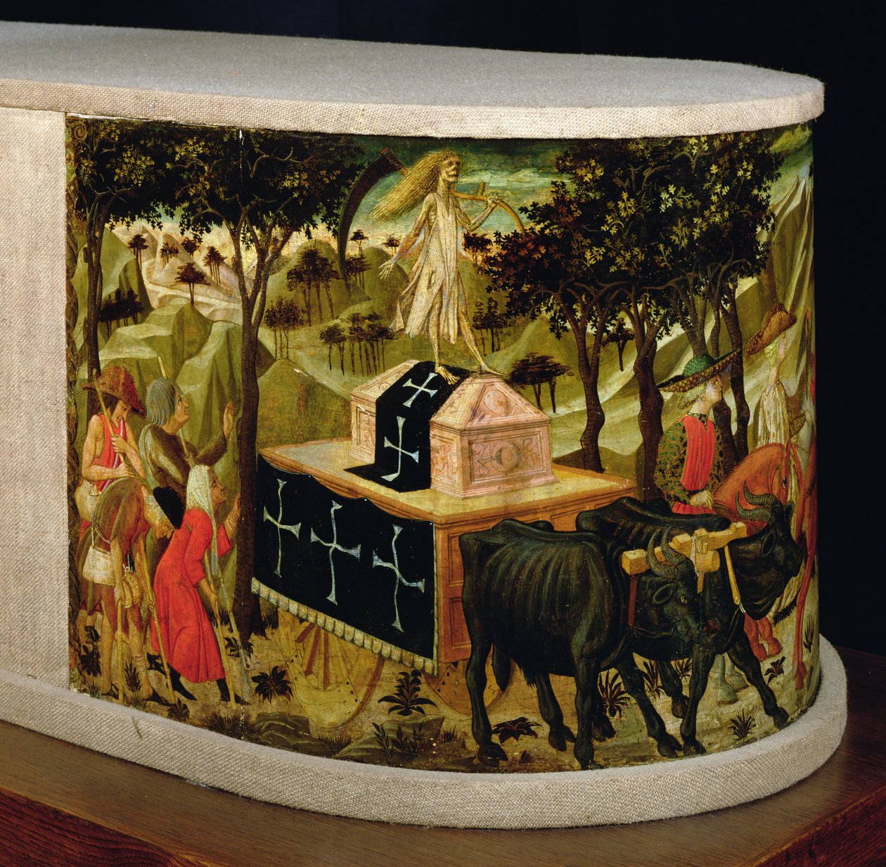Triunfo de la muerte, inspirado en Los Triunfos de Petrarca (1304-74) de Giovanni di Ser Giovanni Scheggia