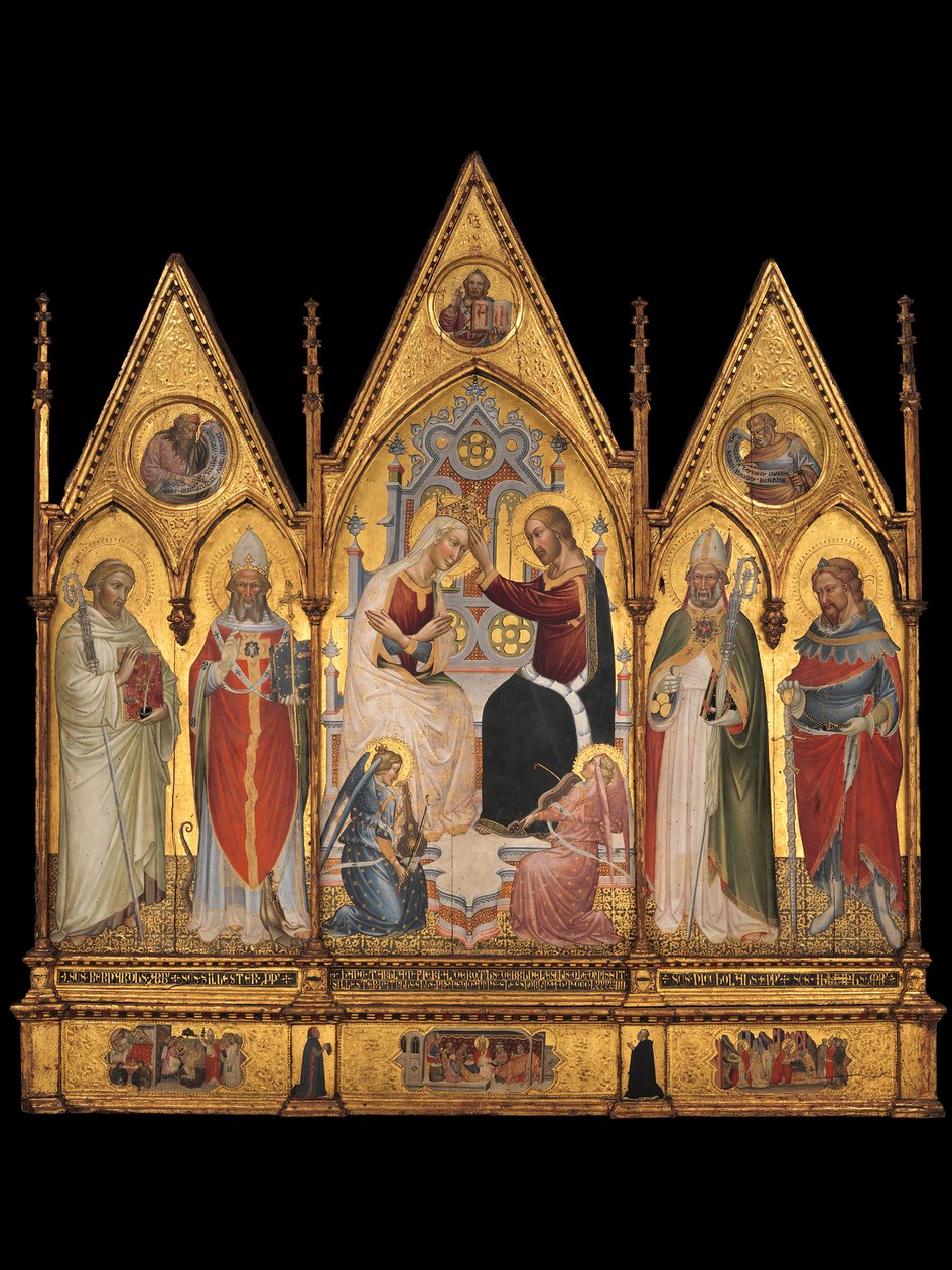 La coronación de la Virgen y los santos, 1394 de Giovanni di Tano Fei