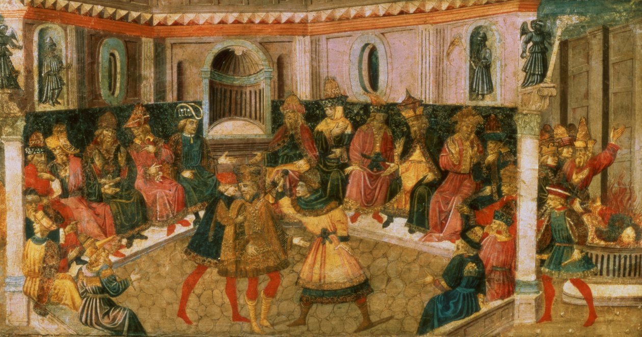 La muerte de Julio César, c.1446-50 de Giovanni di Tommaso Angelo