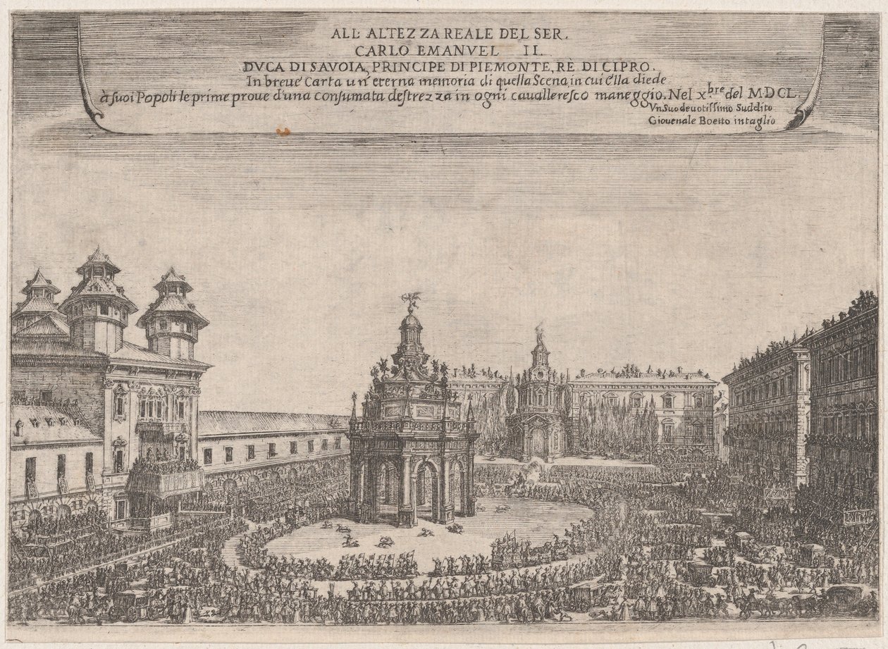 Festival en Turín, octubre de 1650 de Giovenale Boetto