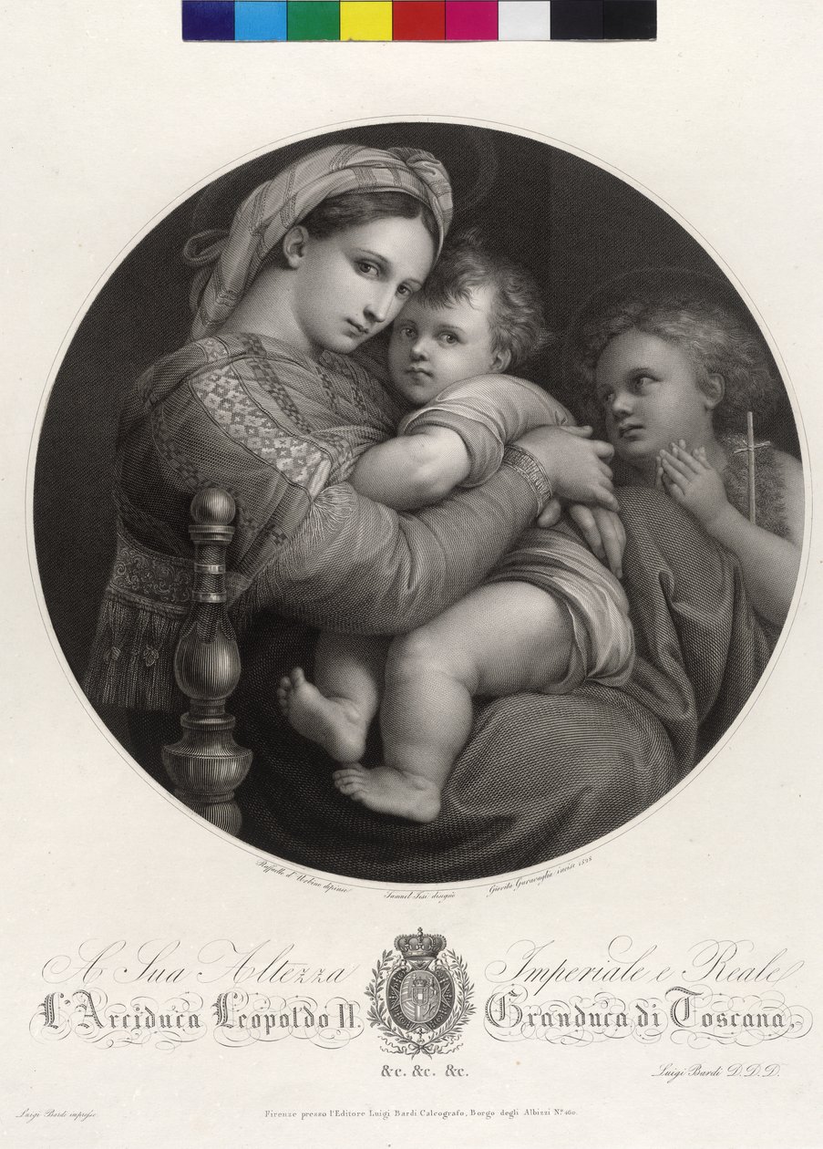 María con el Niño - Madonna della Sedia de Giovita Garavaglia