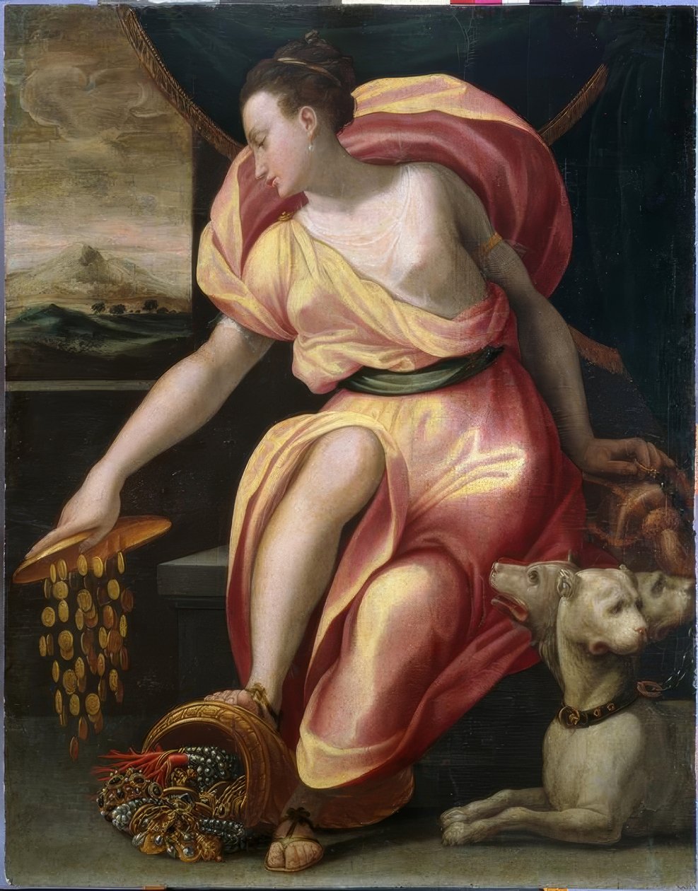 Alegoría de la riqueza de Girolamo Macchietti