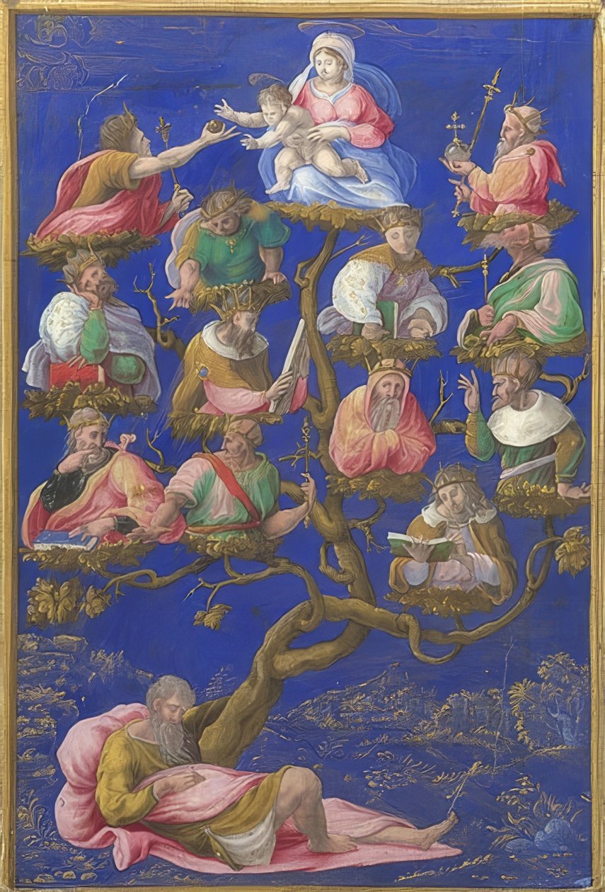 El árbol de Jesé. Alrededor de 1535 de Girolamo Genga
