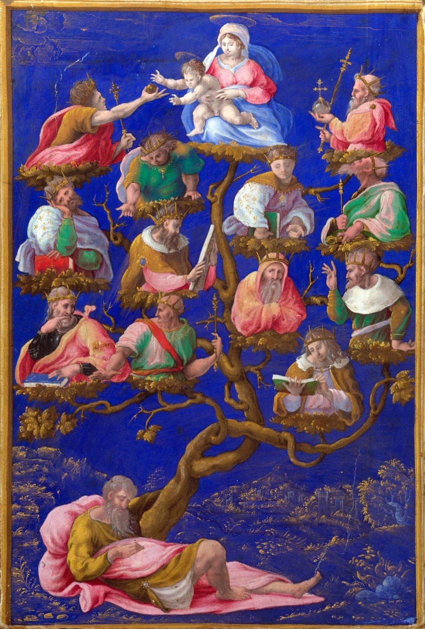 ""El árbol de Jesé"" Pintura de Gerolamo Genga (1476-1551) hacia 1535 Londres, Galería Nacional de Girolamo Genga
