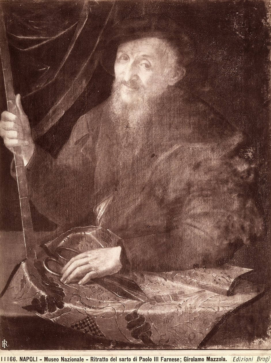 Retrato de un sastre, 1520-69 de Girolamo Mazzola Bedoli