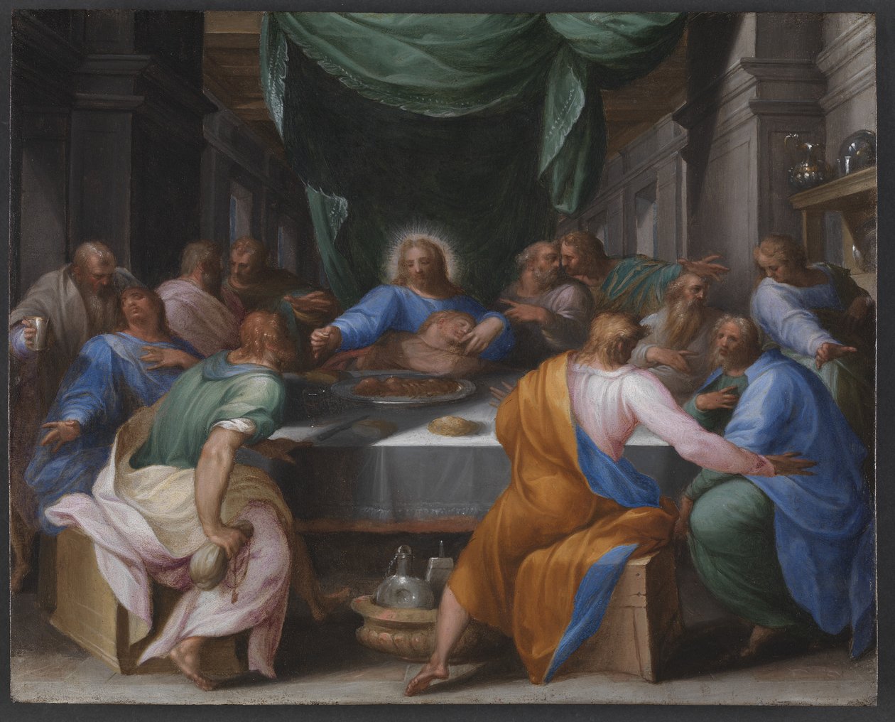 La última cena de Girolamo Muziano