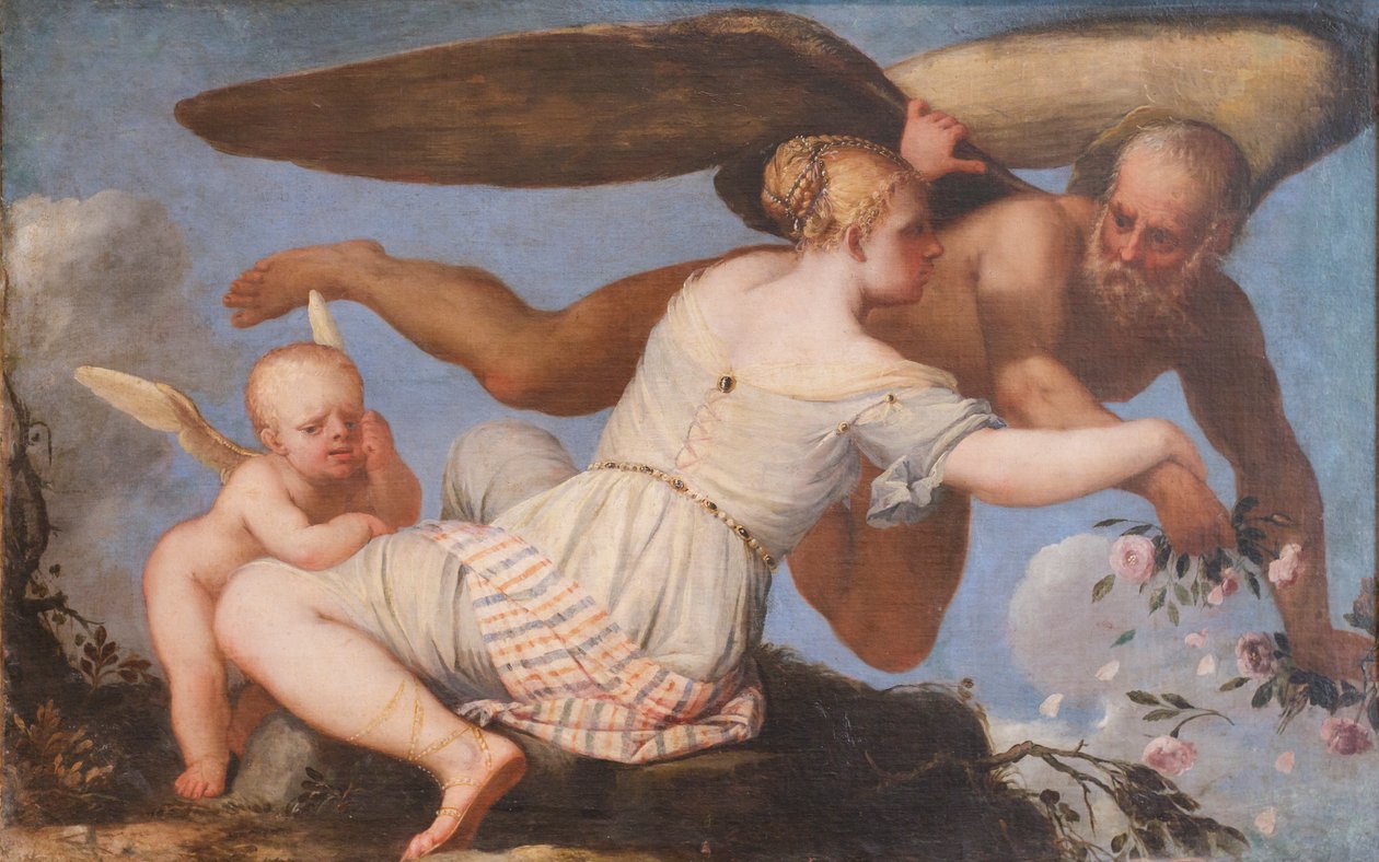 Alegoría de la huida del tiempo, c. 1755-1759 (óleo sobre lienzo) de Girolamo Pellegrini