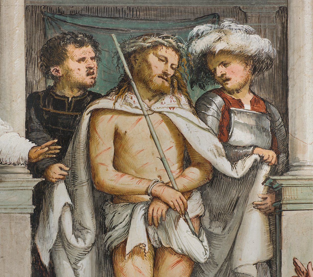Nave central, Cuarto tramo sur, Ecce Homo, Girolamo Romanino de Girolamo Romanino
