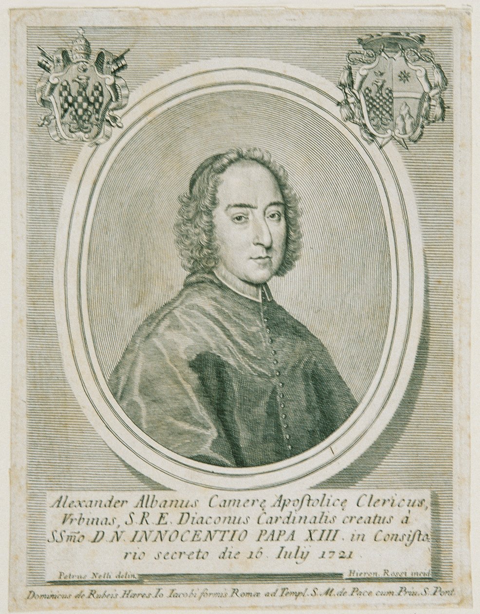 Cardenal Alessandro Albani de Girolamo Rossi