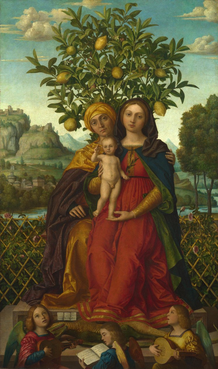 Virgen con el Niño y Santa Ana de Girolamo dai Libri