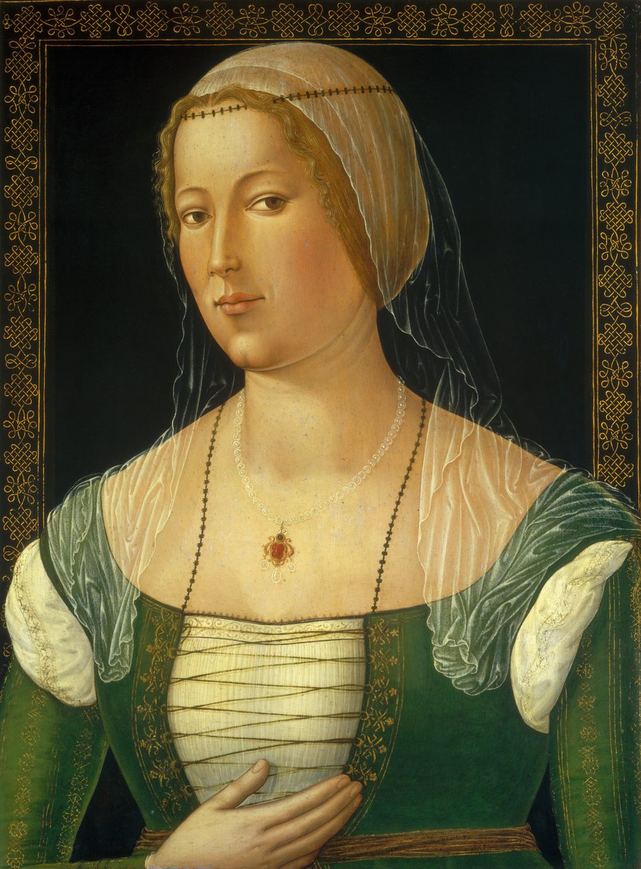 Retrato de una Mujer Joven, c. 1508 de Girolamo di Benvenuto