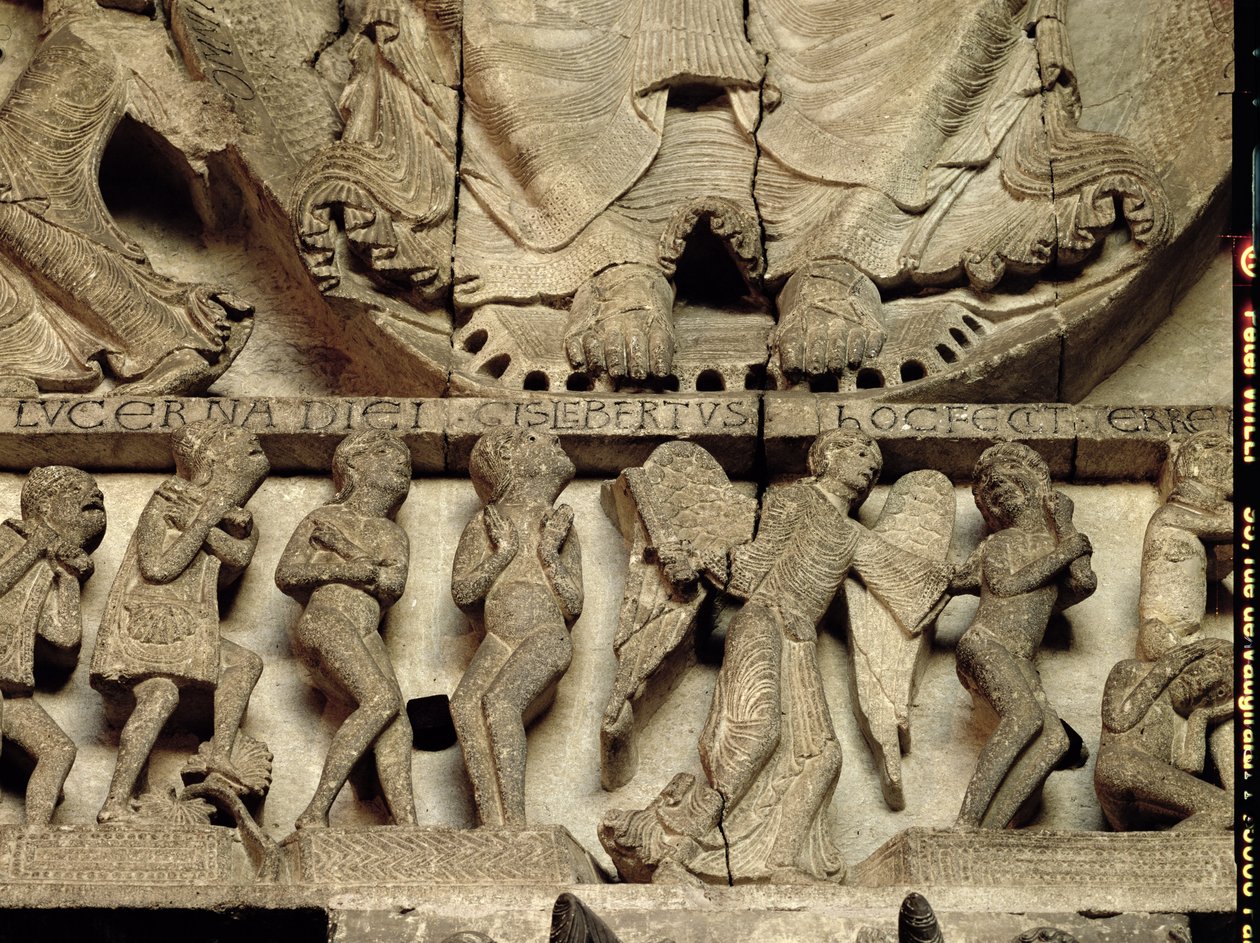 Tímpano del Portal Oeste (detalle) de Gislebertus