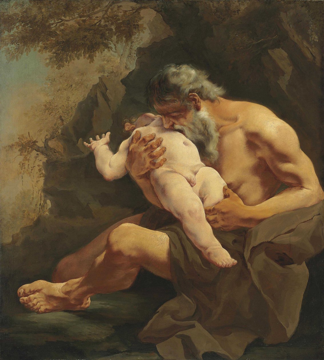 Saturno devorando a su hijo de Giulia Lama