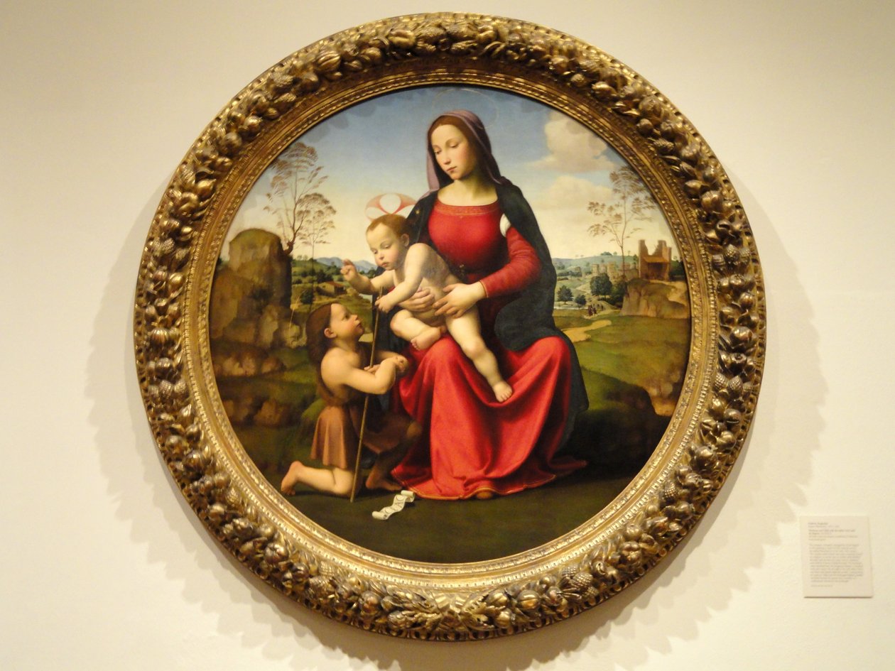 Madonna y el Niño con el infante San Juan Bautista de Giuliano Bugiardini