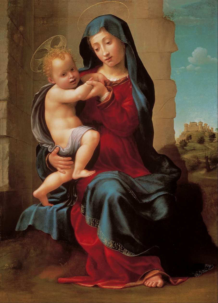 Virgen y niño de Giuliano Bugiardini