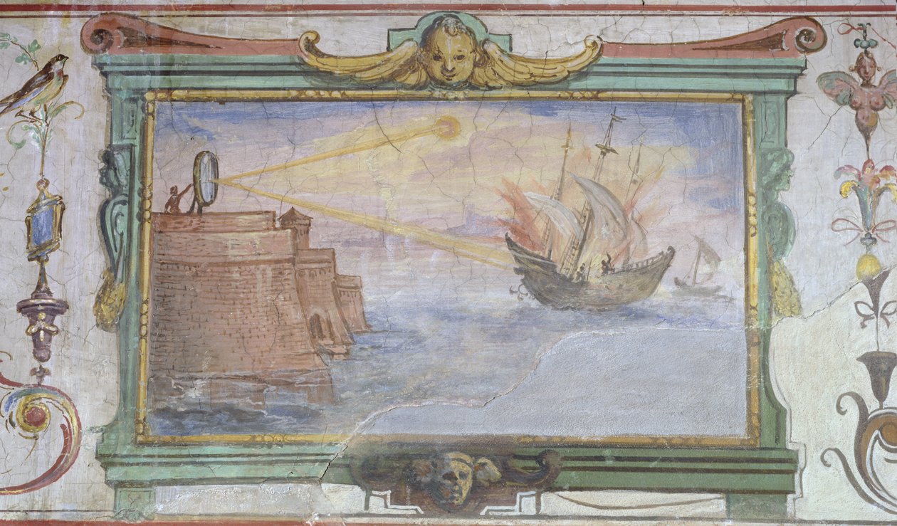 Espejos Ardientes, Stanzio della Mattematica de Giulio Parigi