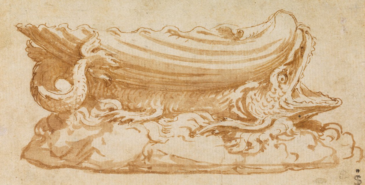 Diseño para un salero de Giulio Romano