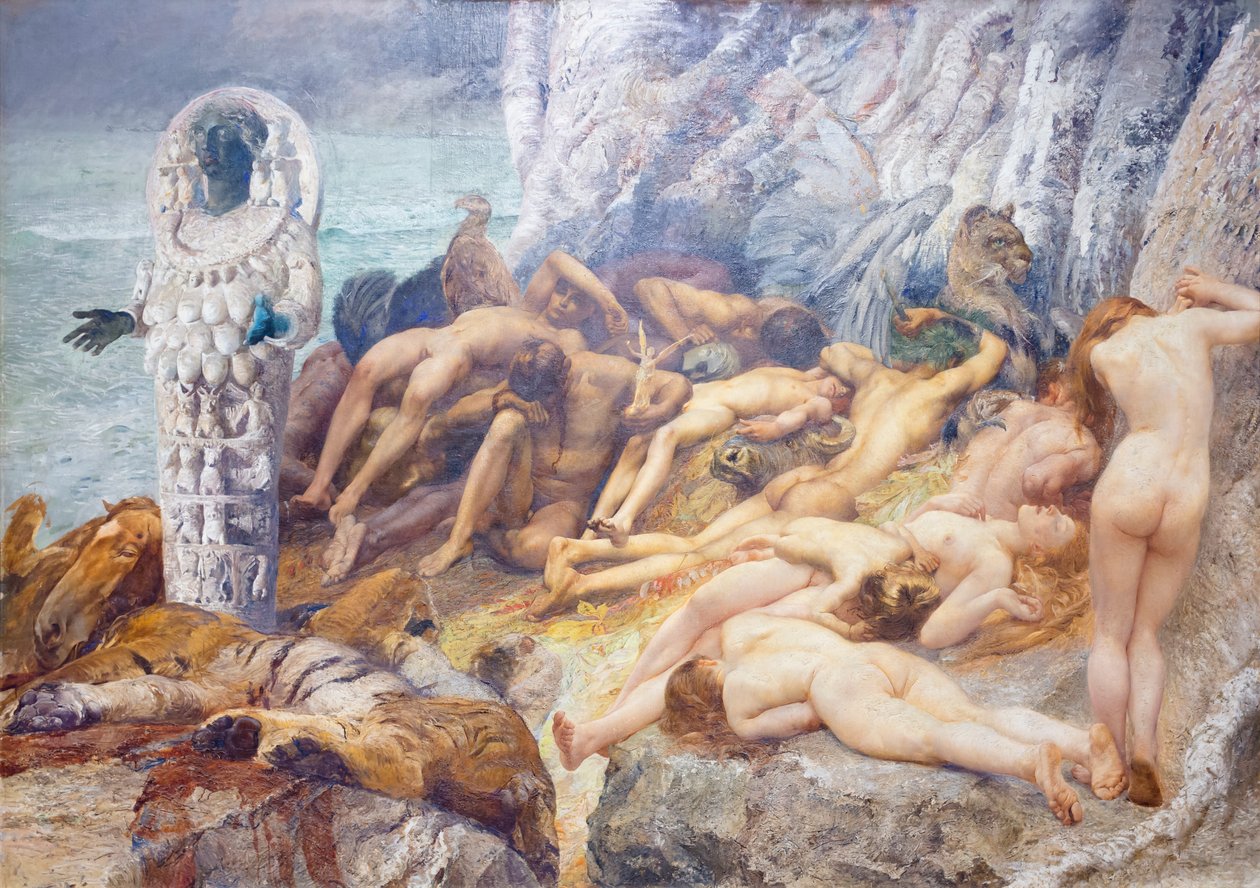 Diana de Éfeso y los esclavos de Giulio Aristide Sartorio