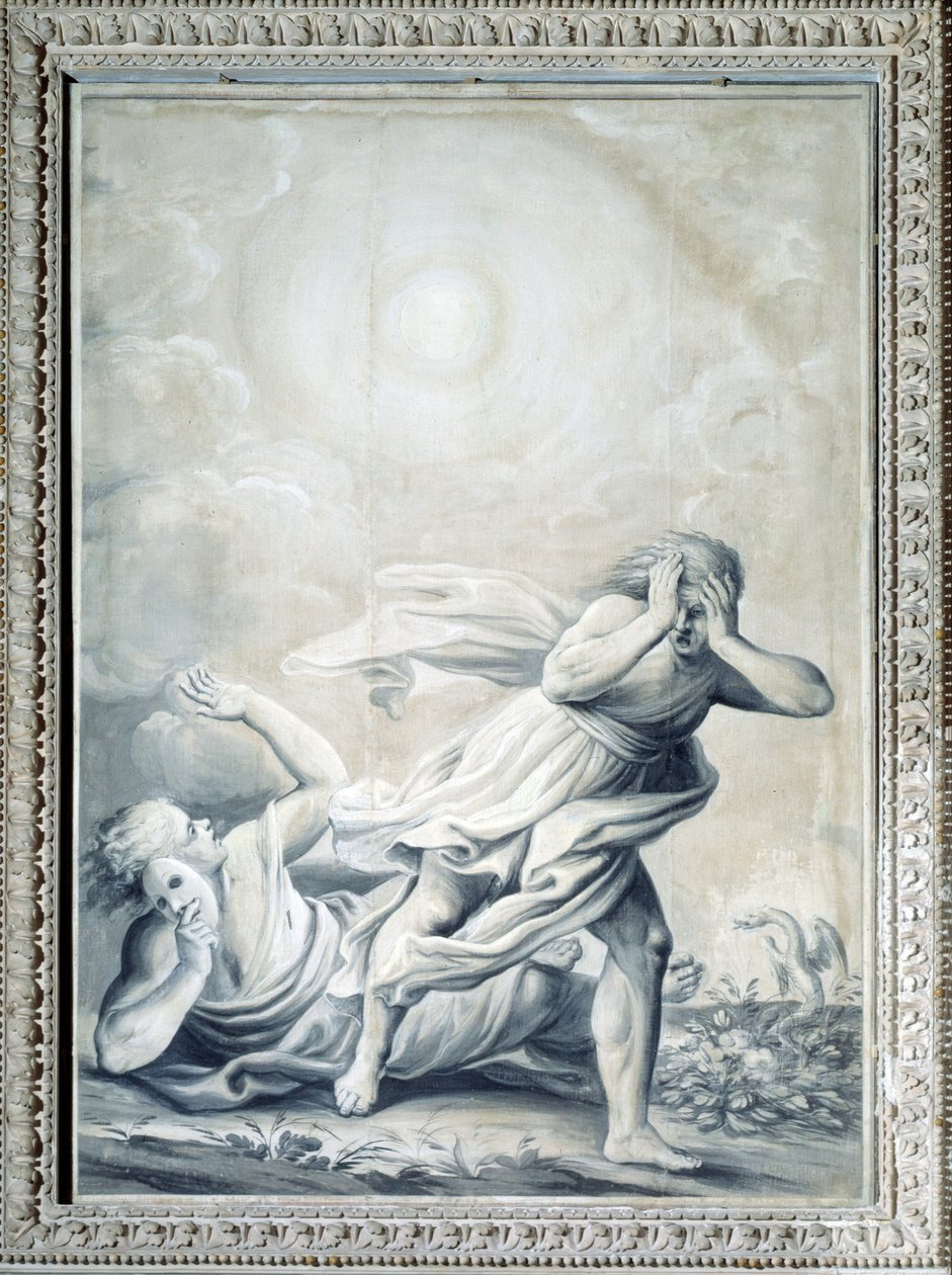 Alegoría de la Verdad que revela la esencia de las cosas y avergüenza el fraude y la traición (Pintura, c.1820-1826) de Giulio Ballino