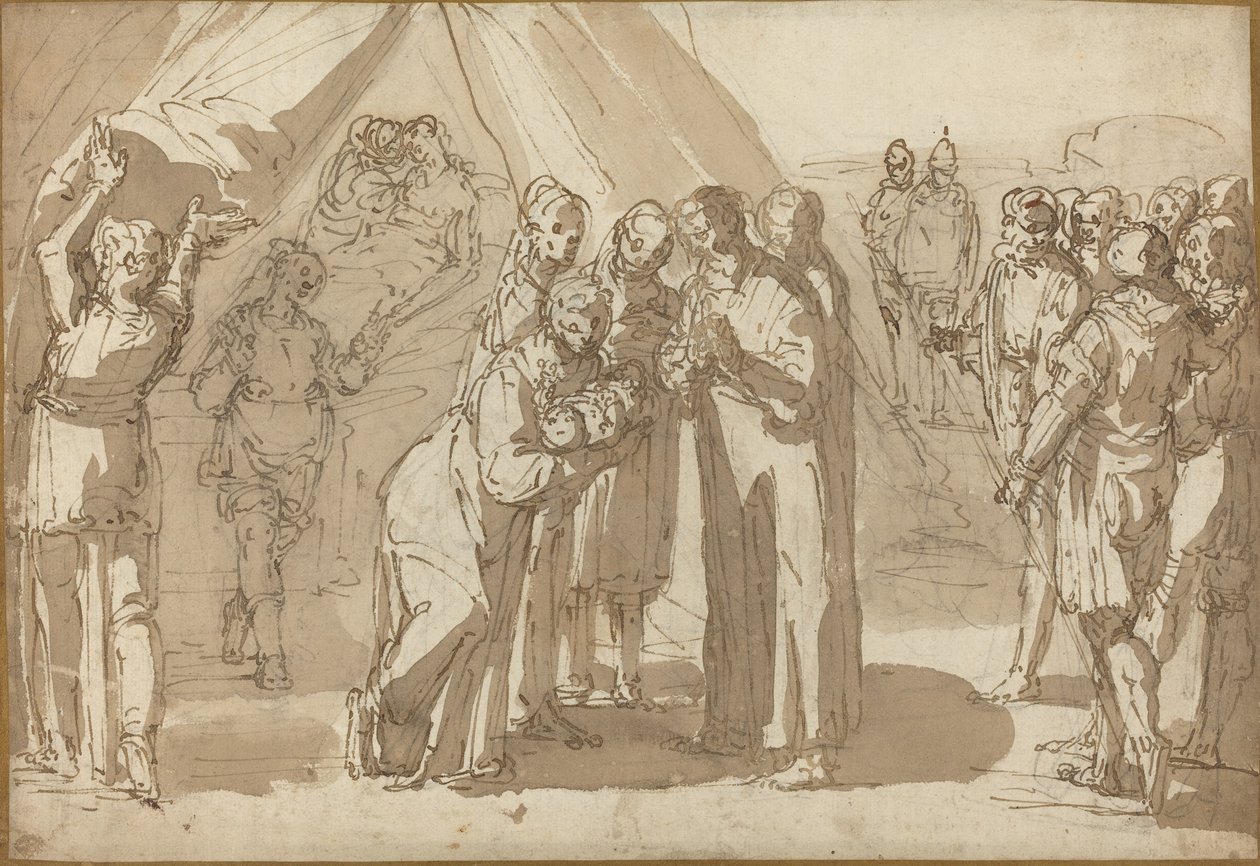 Escena de nacimiento de Giulio Benso