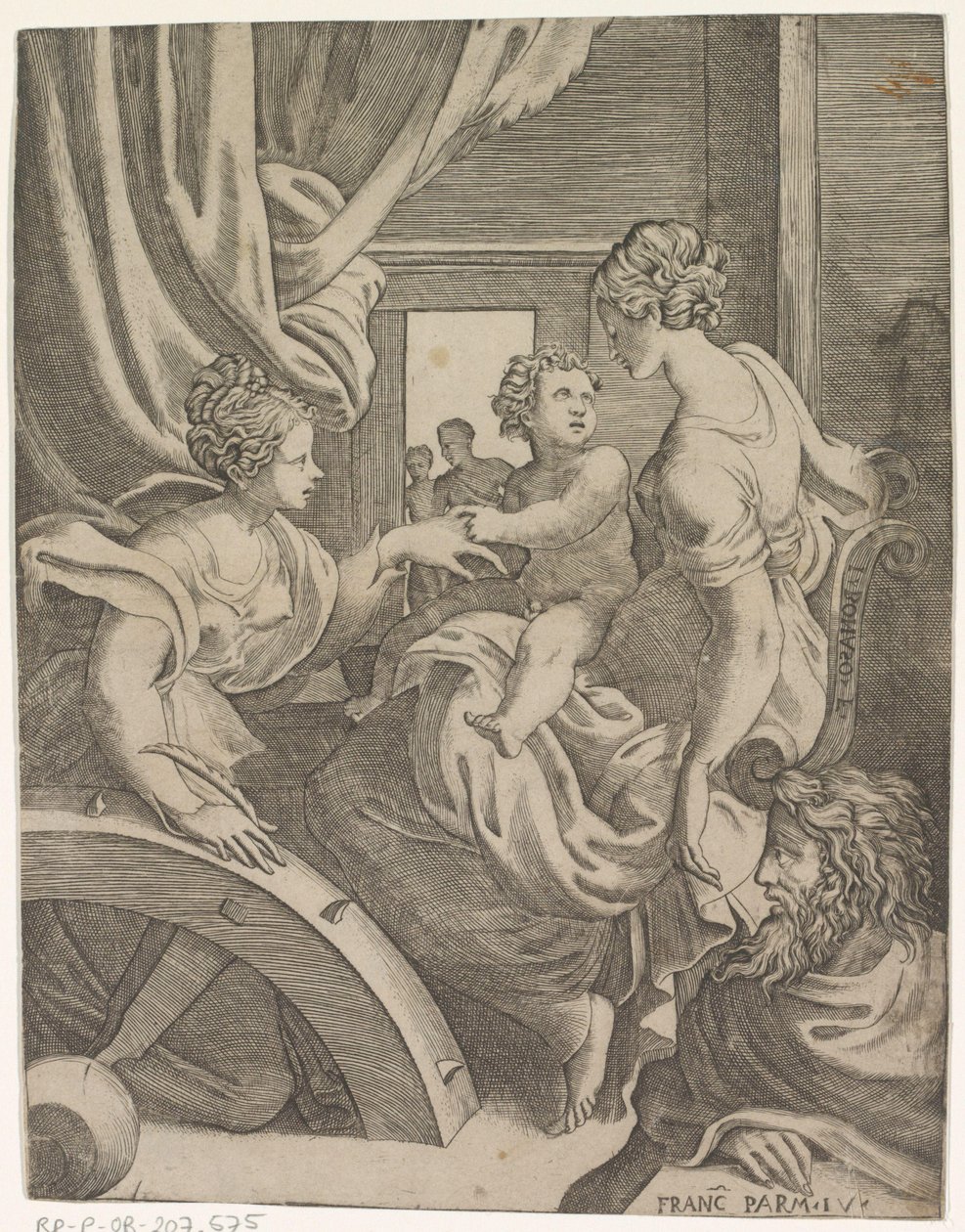 Matrimonio místico de Santa Catalina de Giulio Bonasone