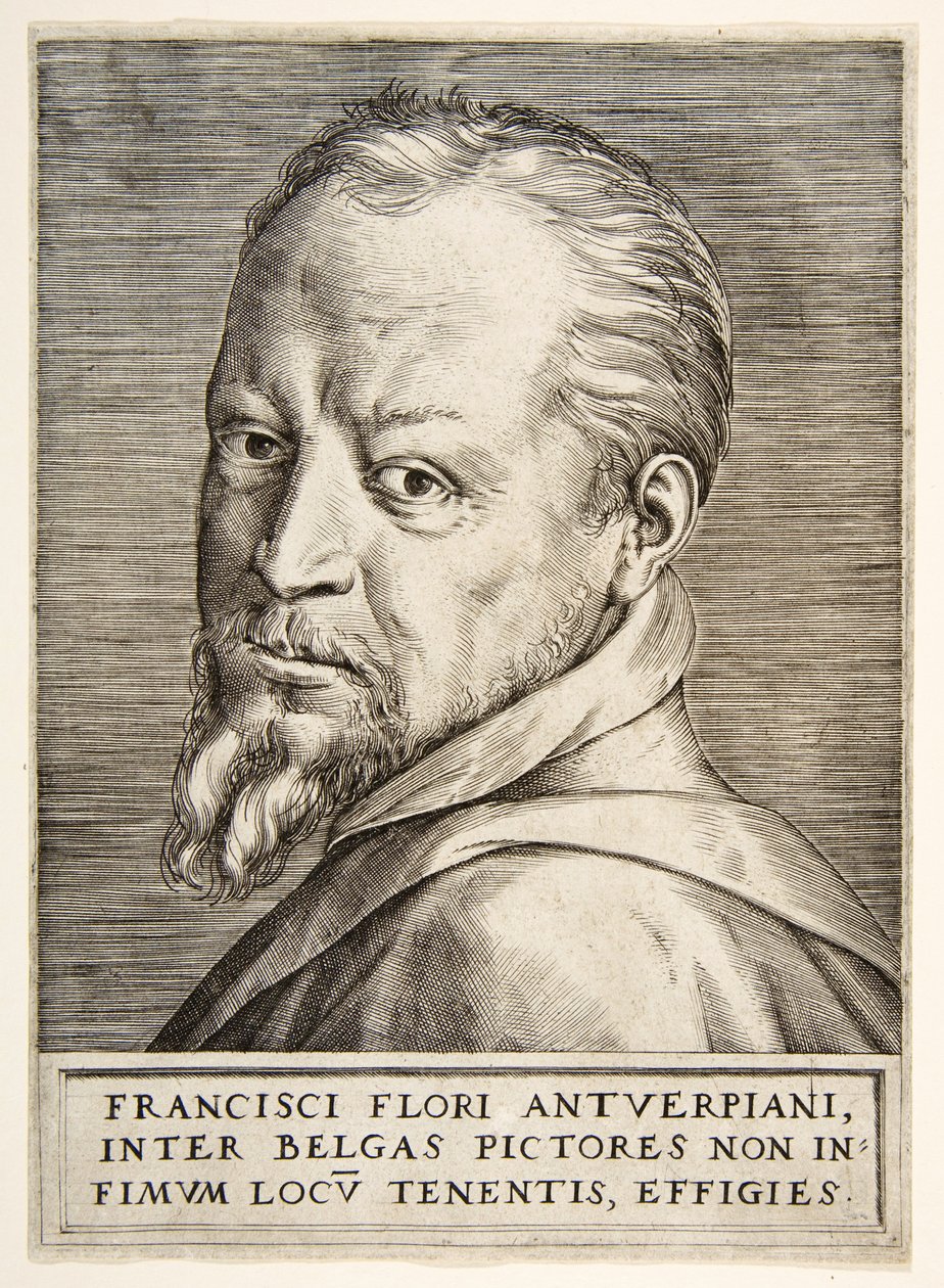 Retrato de Frans Floris de Giulio Bonasone