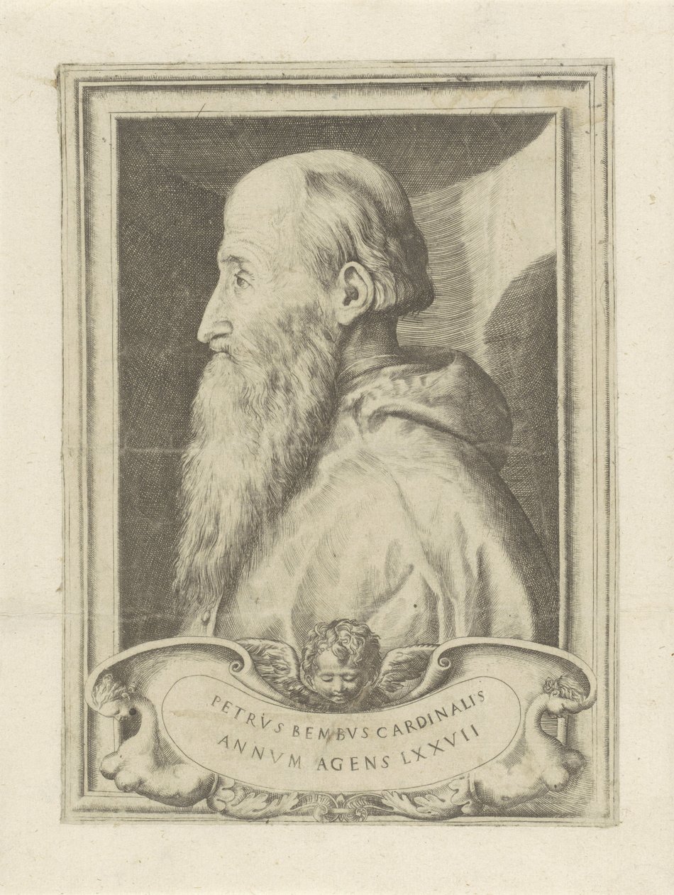 Retrato del cardenal Pietro Bembo de Giulio Bonasone