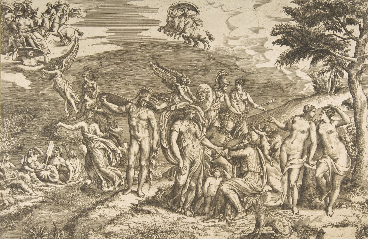 El Juicio de Paris de Giulio Bonasone