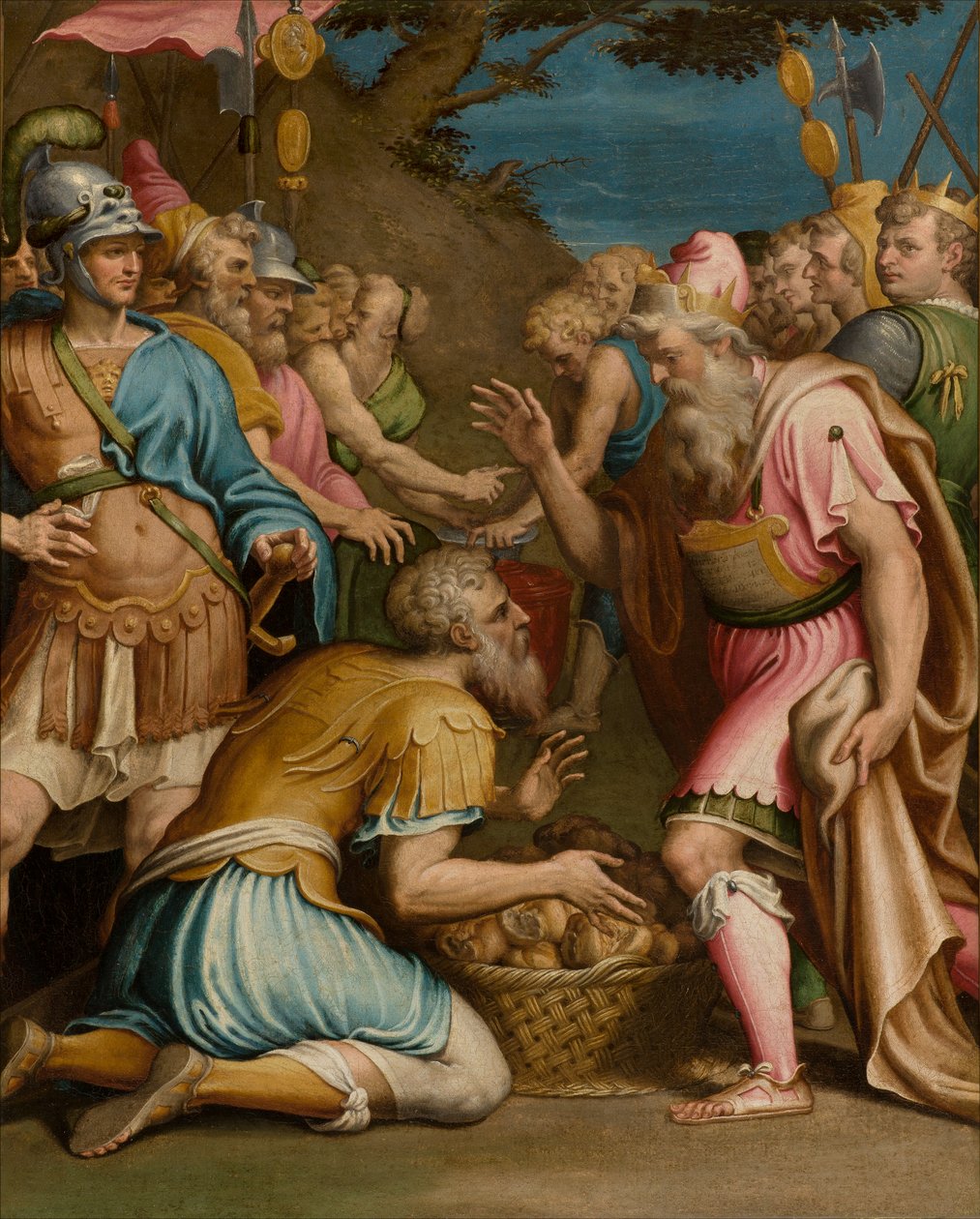 Capilla del SS Sacramento, Segundo tramo lado sur, Giulio Campi, Sacrificio de Melquisedec 1569 de Giulio Campi