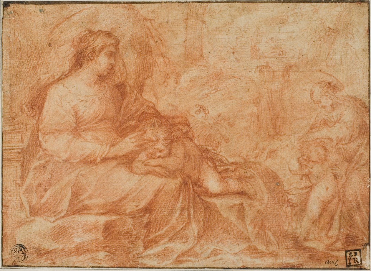 Descanso en la huida a Egipto de Giulio Cesare Procaccini