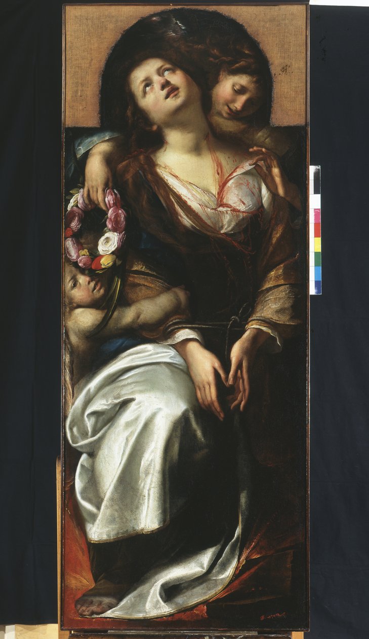 Santa Cecilia con dos ángeles de Giulio Cesare Procaccini
