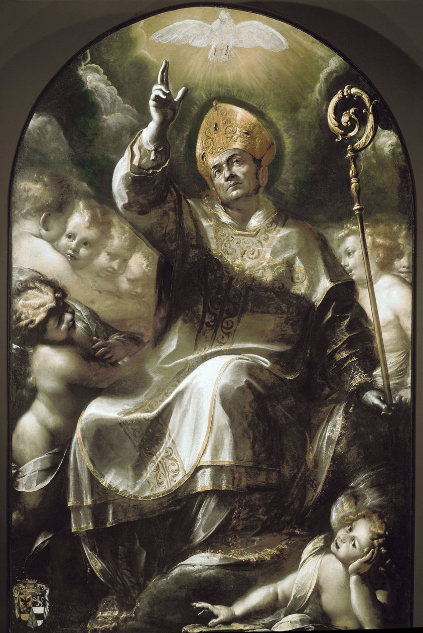 San Carlos Borromeo en Gloria de Giulio Cesare Procaccini