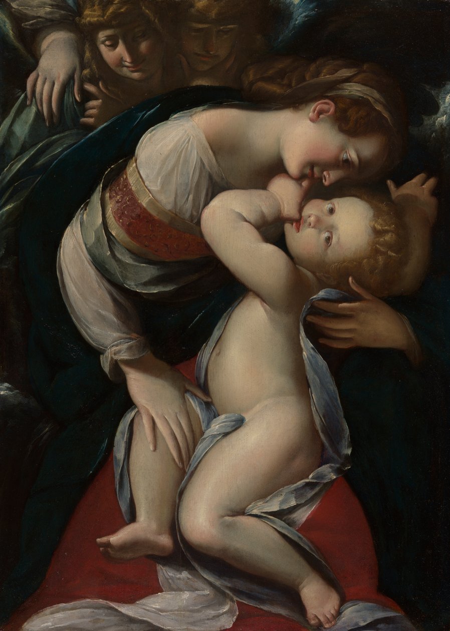La Virgen con el Niño y ángeles de Giulio Cesare Procaccini