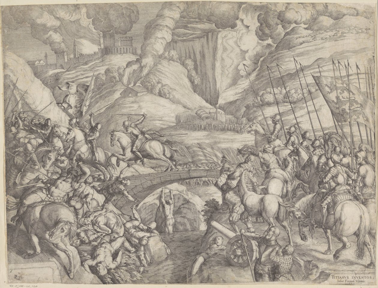 La batalla de Spoleto de Giulio Fontana