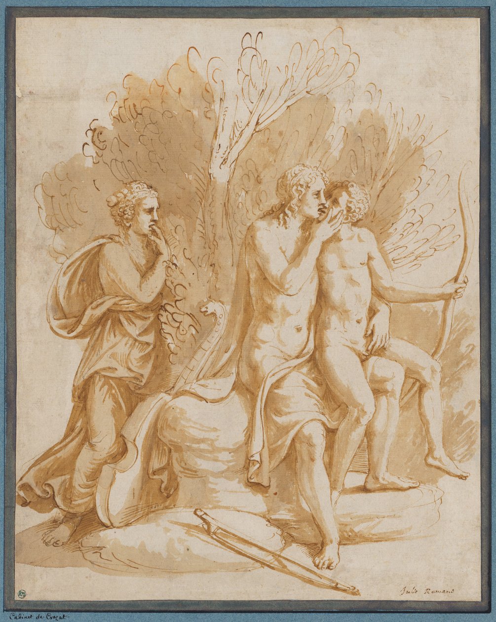 Apollo mit einem Liebhaber de Giulio Romano
