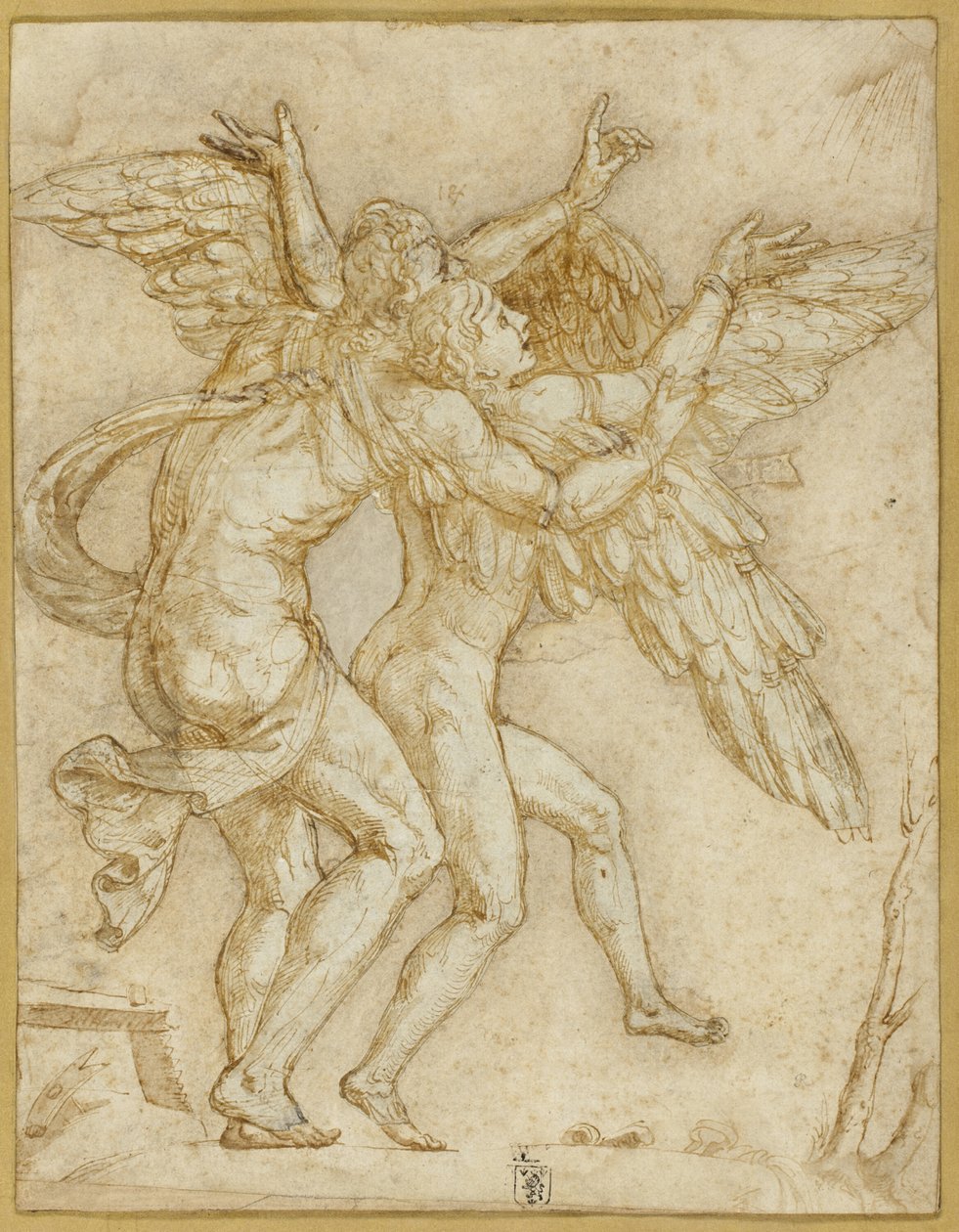 Dédalo e Ícaro de Giulio Romano