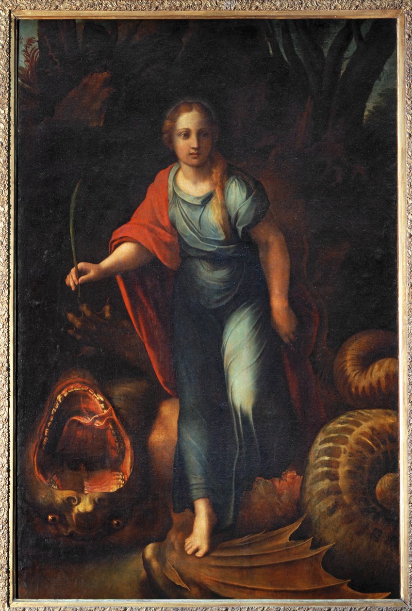 Sainte Marguerite - Santa Margarita ... de Giulio Romano
