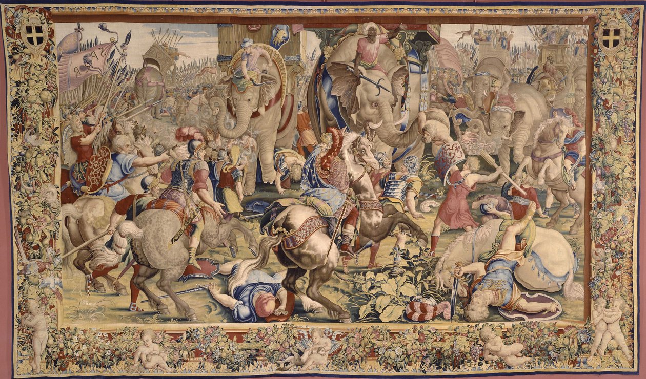 La batalla de Zama de Giulio, Romano