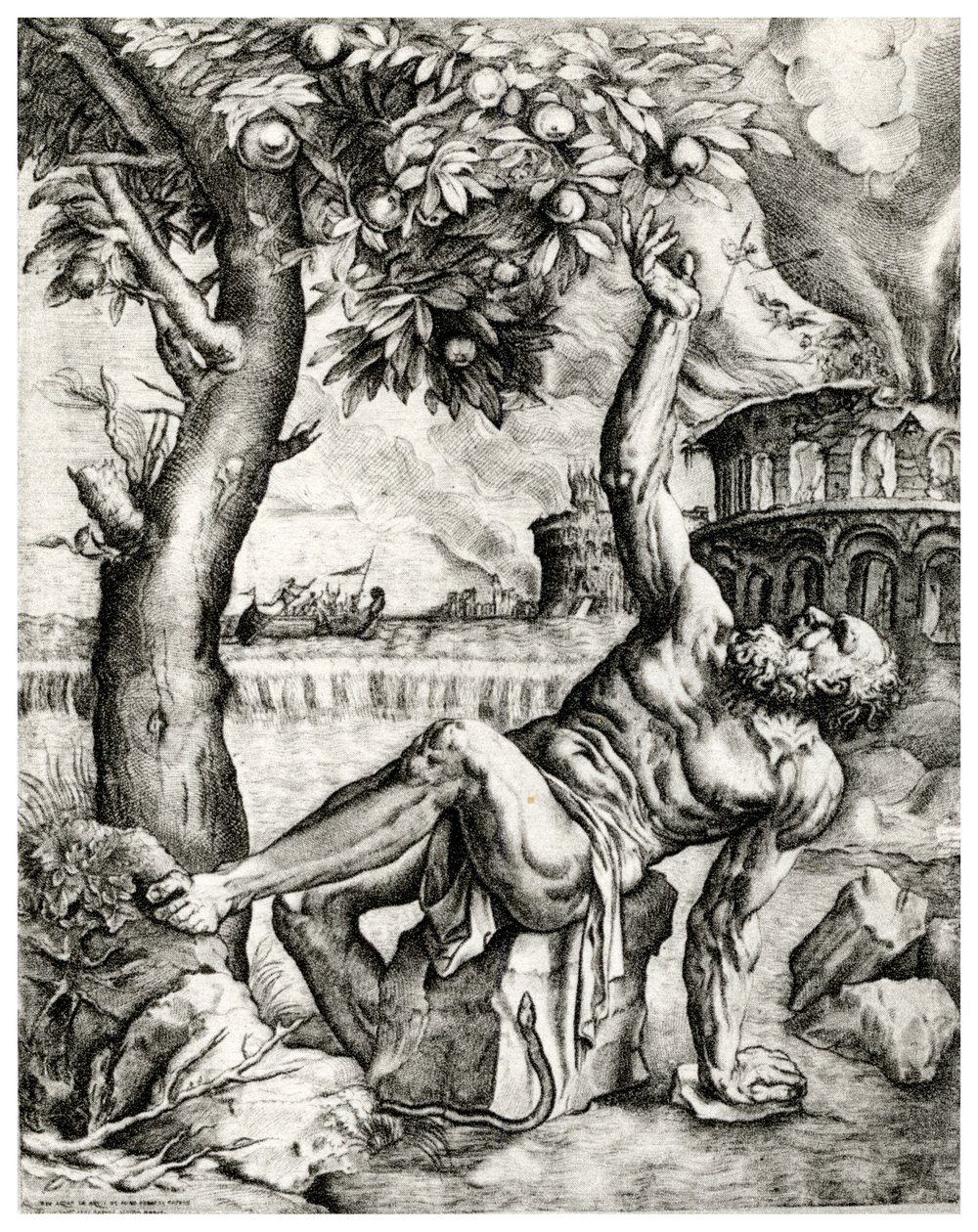 Tántalo, siglo XVI, 1937 de Giulio Sanuto