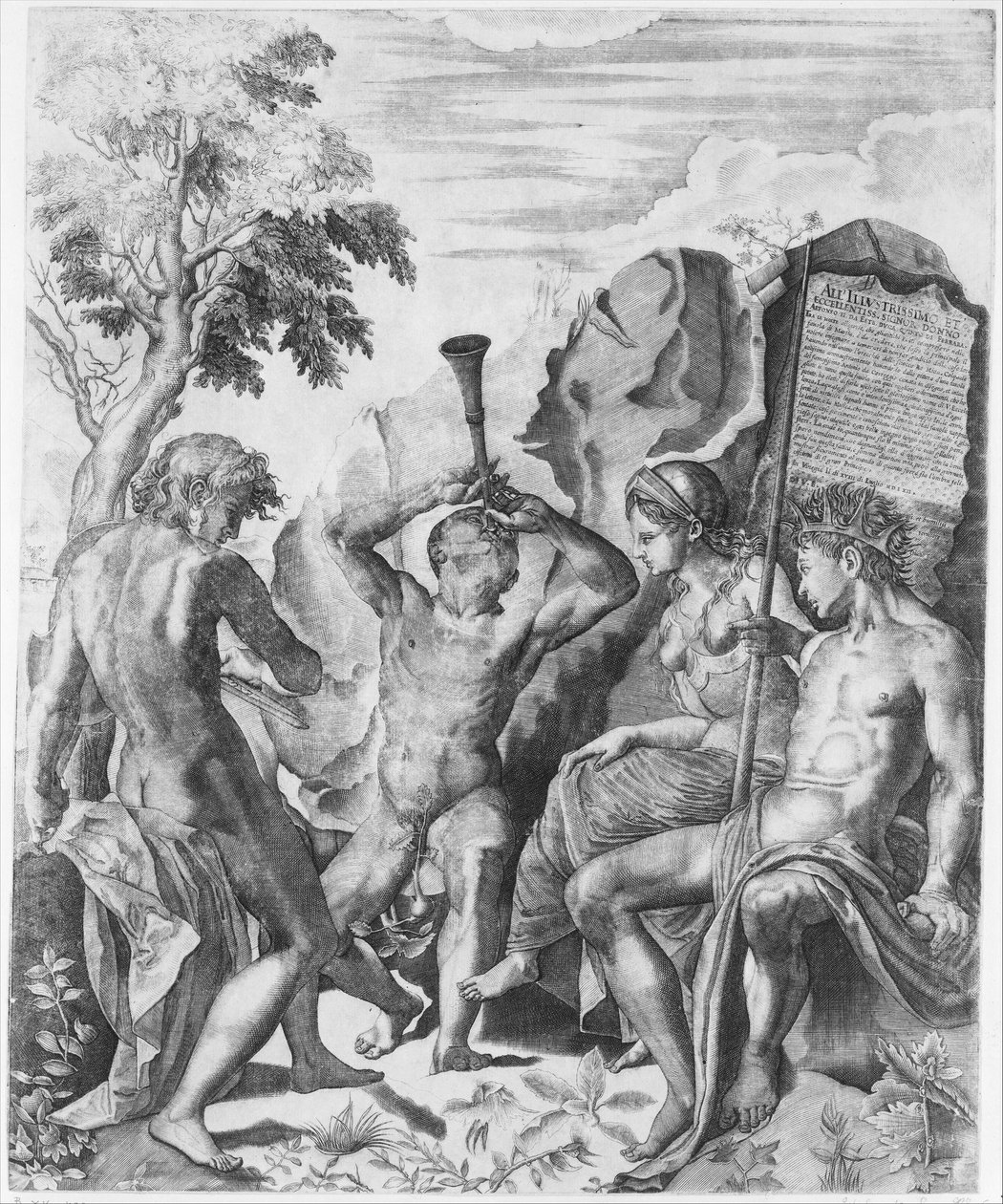 La competencia de Apolo y Marsias y el juicio de Midas, 1562 de Giulio Sanuto
