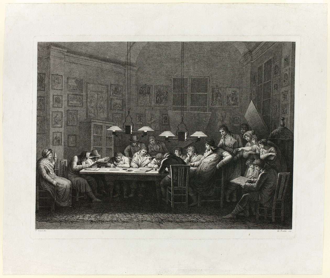 Escuela de dibujo de Francesco Rosaspina de Giulio Tomba