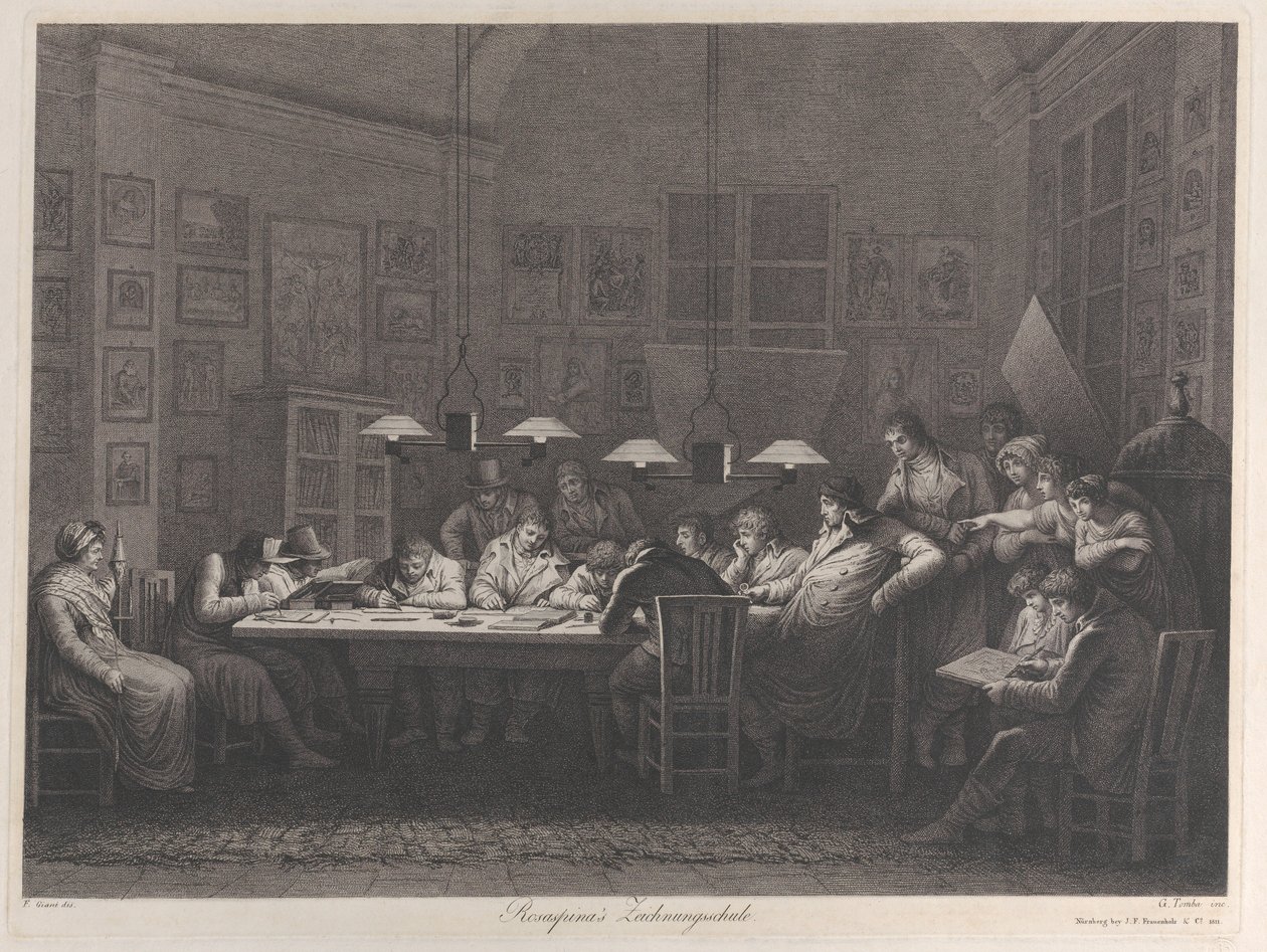 Academia de dibujo de Rosaspina, 1811 de Giulio Tomba