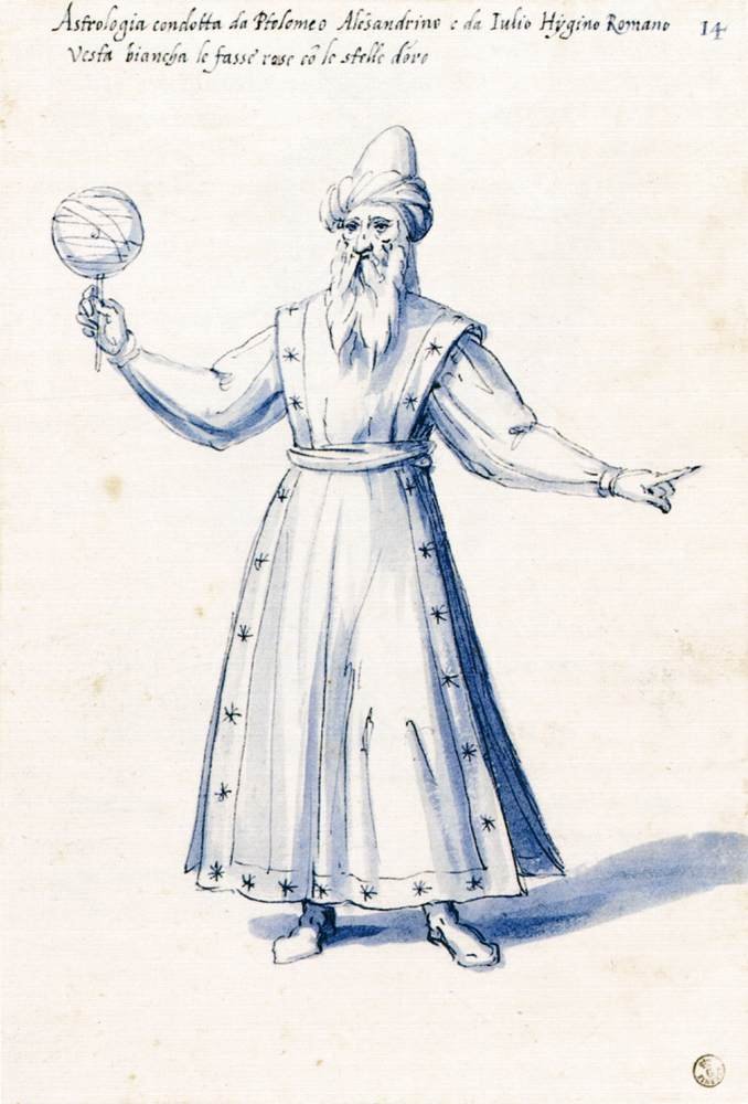 Vestuario de la figura alegórica Astrología de Giuseppe Arcimboldo